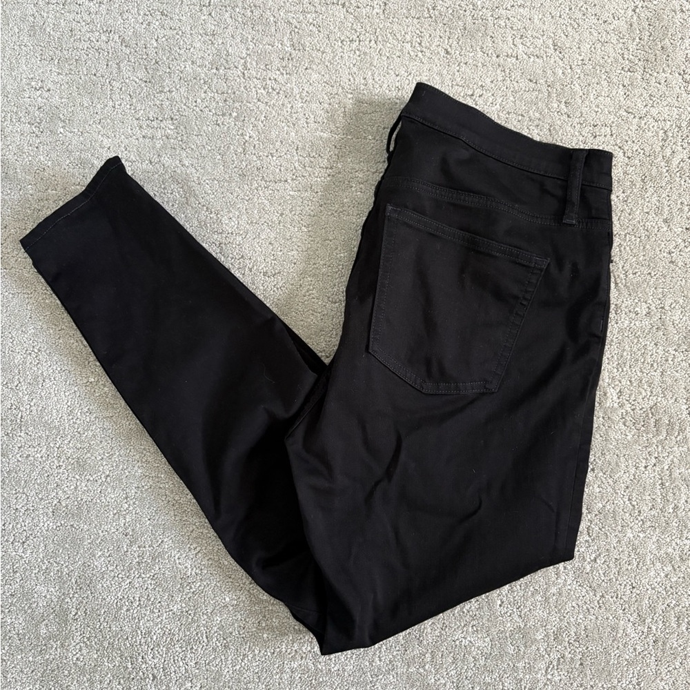 J. Crew Black Toothpick Mid-rise Skinny Jeans Size 32
